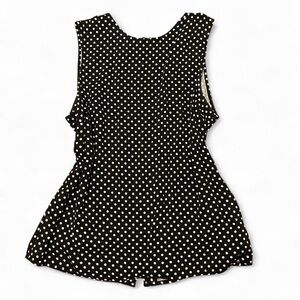 Polka dot popsugar button up back blouse